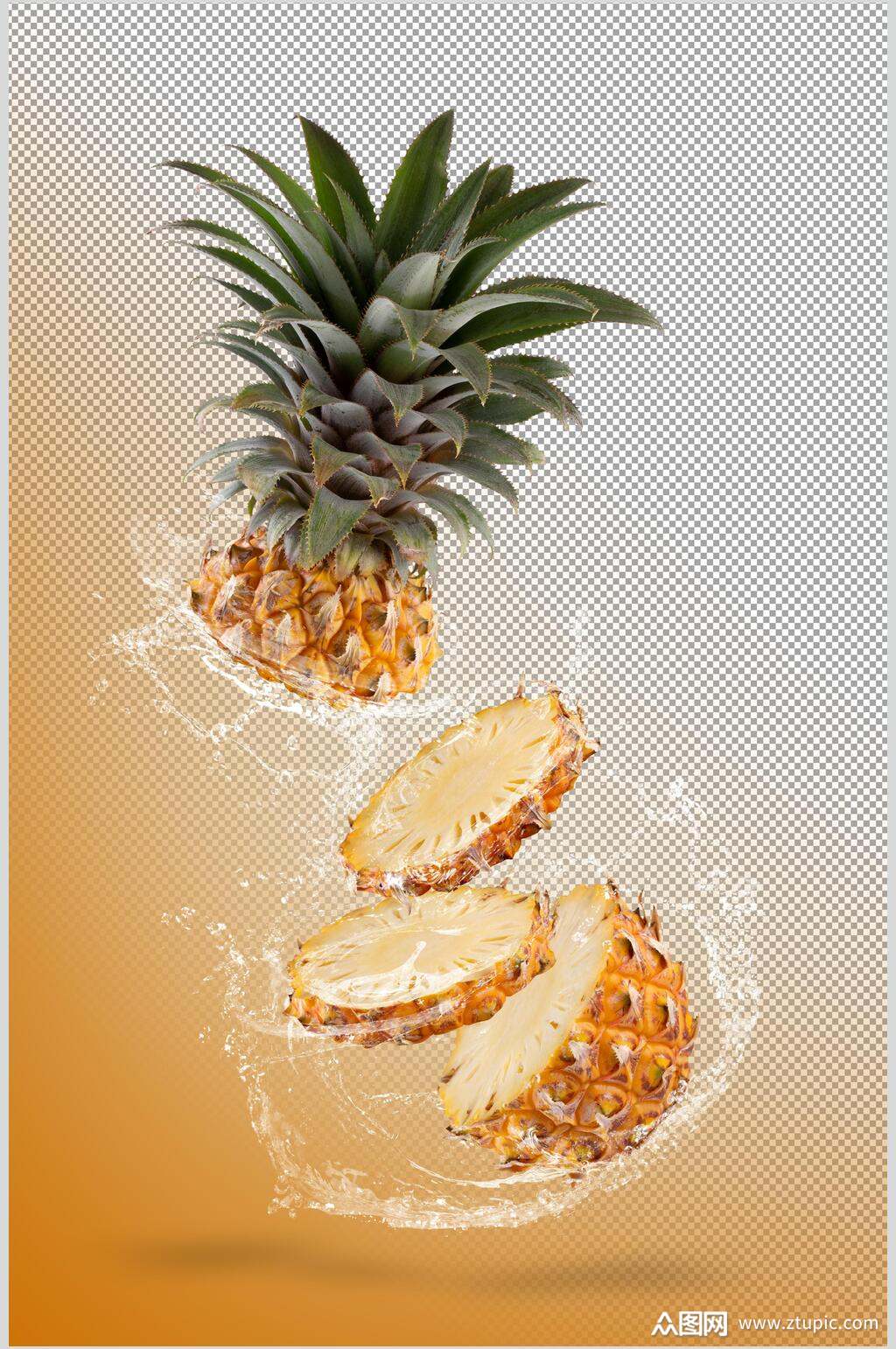 精品美味菠萝新鲜水果海报设计素材素材