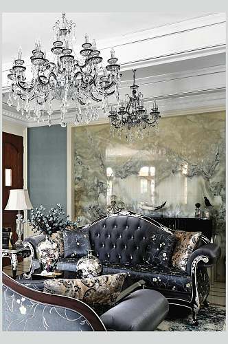 时尚高端欧式客厅沙发别墅图片