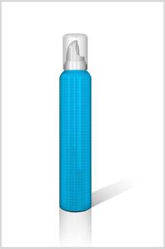 线条蓝色瓶子高端大气喷雾器样机