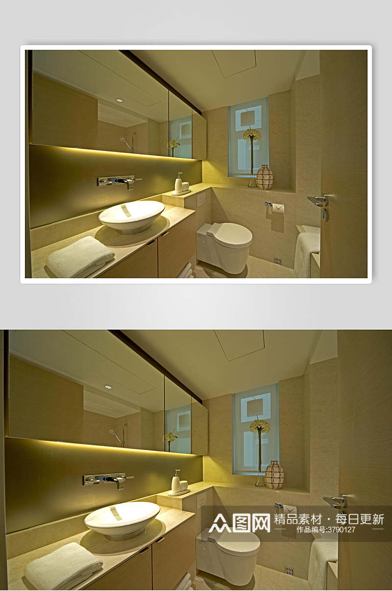 高级浴室台式现代装修图片素材