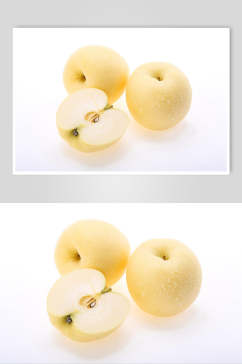 精品白苹果水果摄影图片