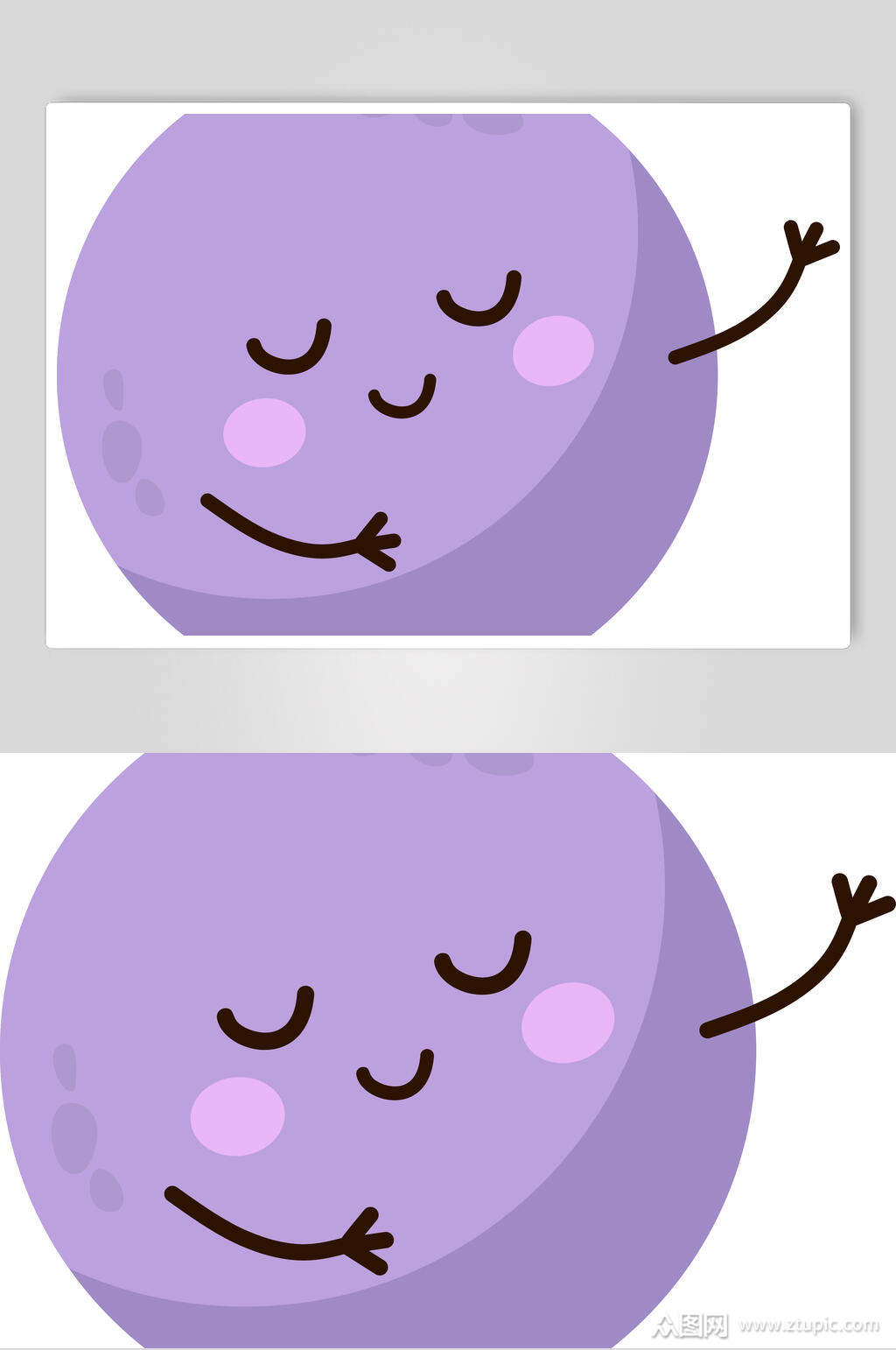 紫大气创意卡通小王子故事矢量素材素材