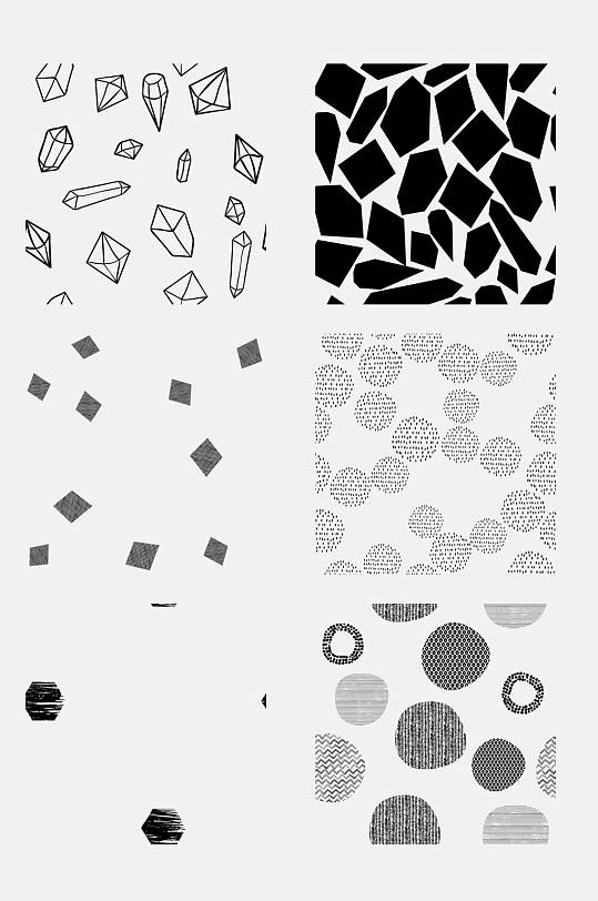 灰色立体艺术几何底纹图案免抠设计素材