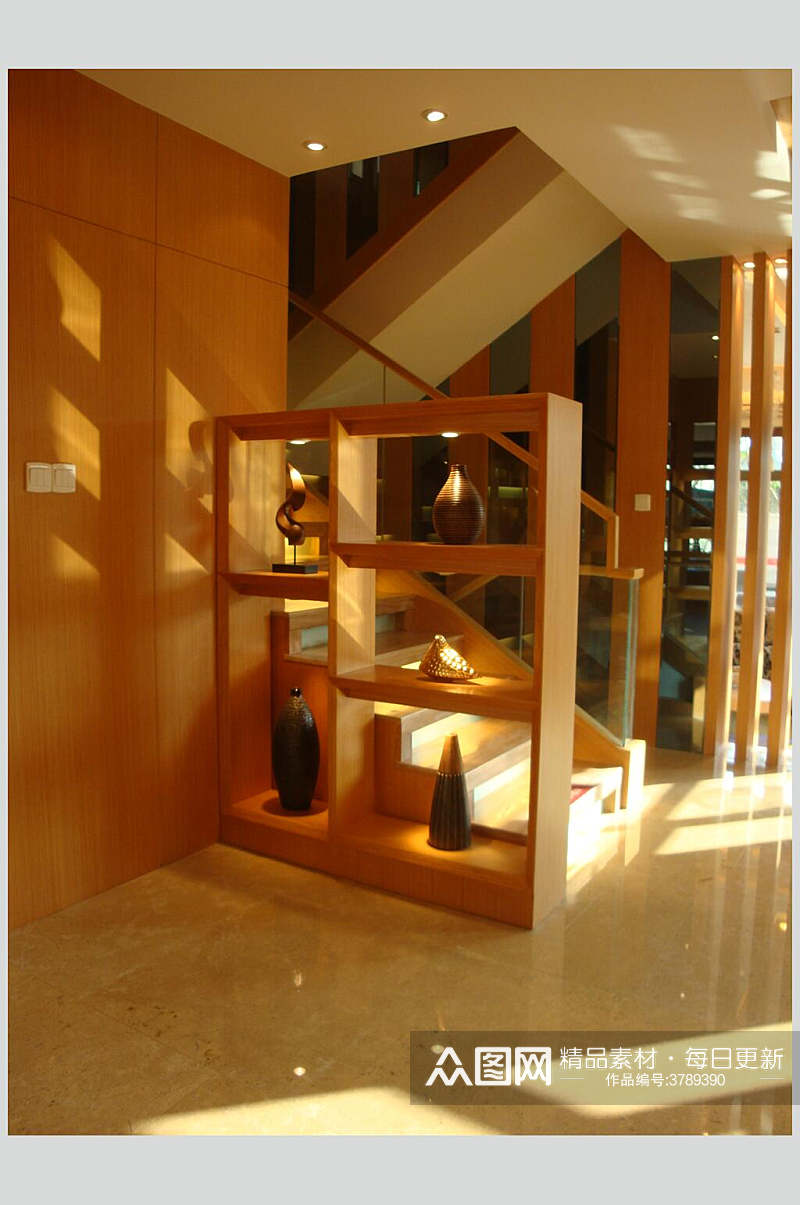 时尚现代风简约设计楼梯柜现代装修图片素材