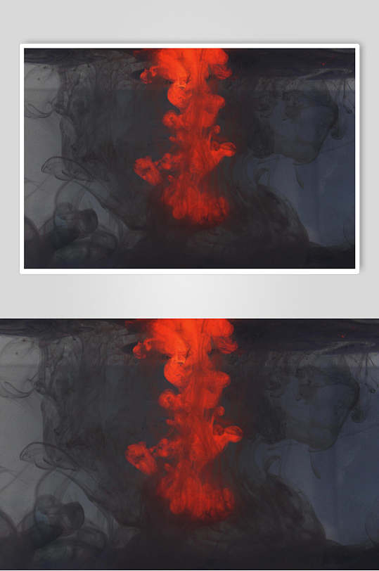 橙红色炫彩烟雾图片