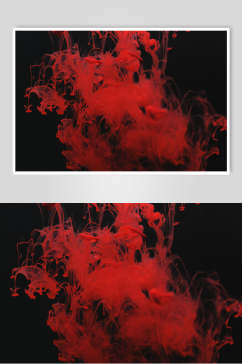 红色炫彩烟雾图片