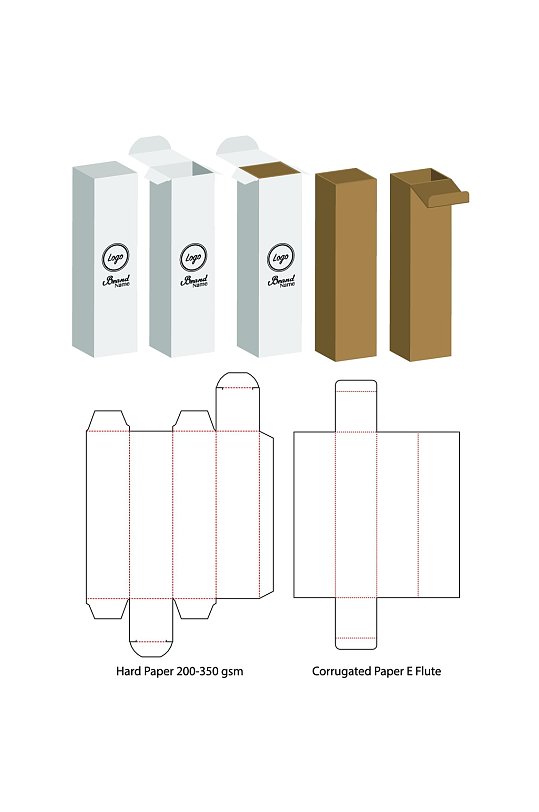 详细分解刀线包装盒展开图