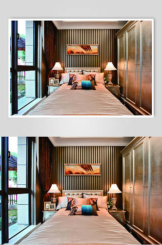 精美大床房法式别墅样板间图片
