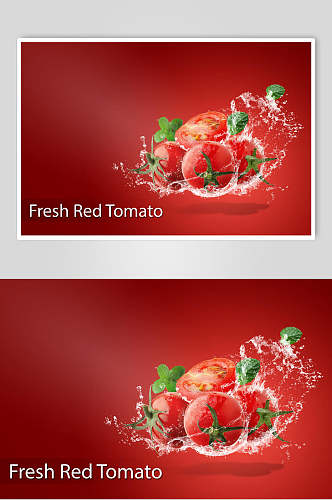 西红柿新鲜水果海报设计素材