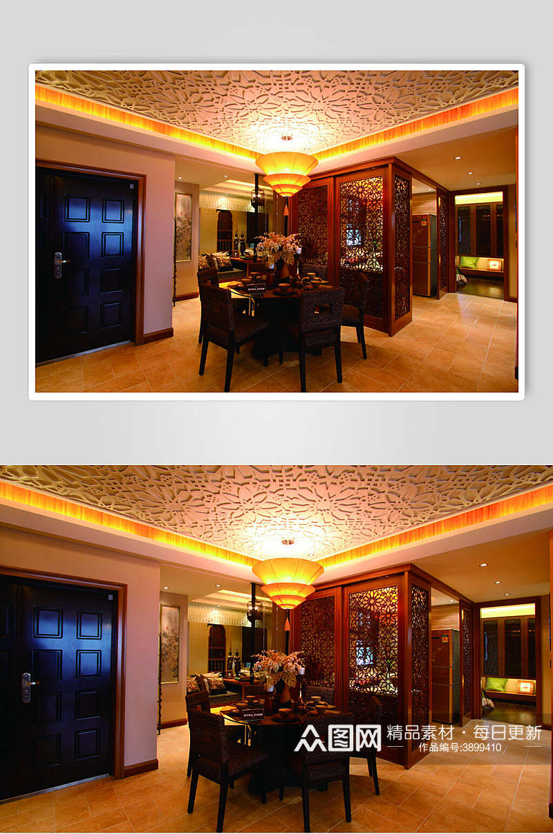古典大气桌子东南亚风格样板房图片素材