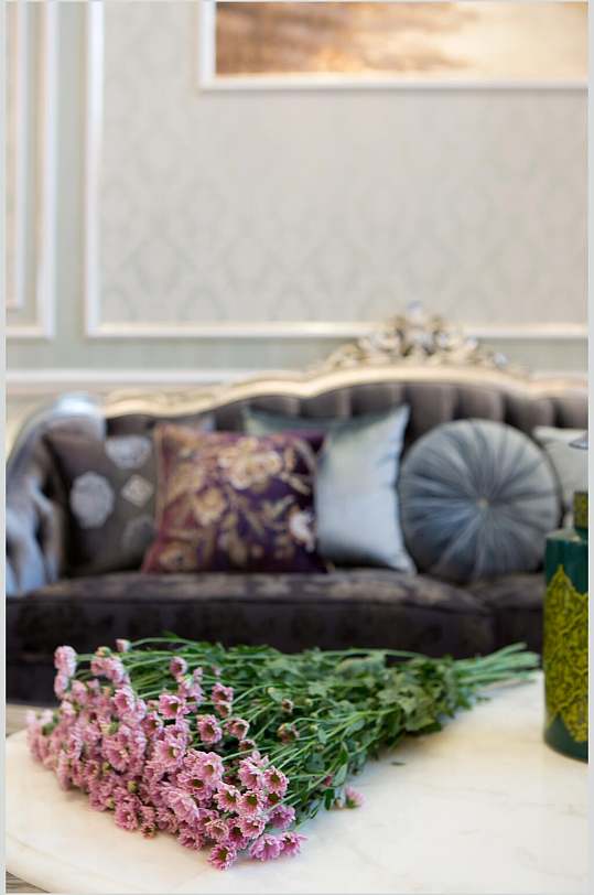 小雏菊沙发法式别墅样板间图片