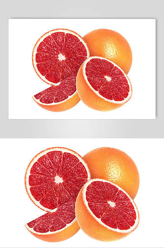 新鲜美味血橙水果摄影图片