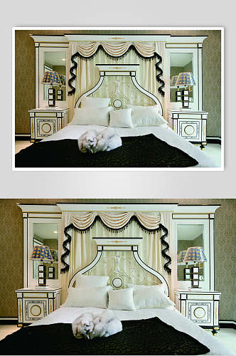 白色公主风法式别墅样板间图片