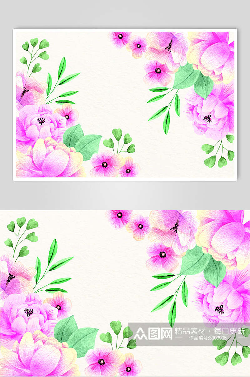 创意大气花朵植物花卉背景图案矢量素材素材