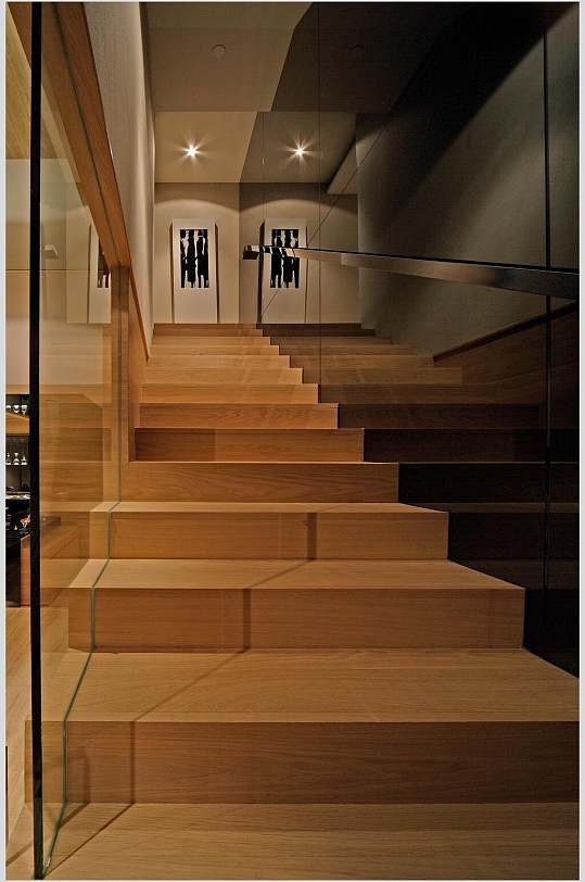 轻奢质感楼梯台式现代装修图片