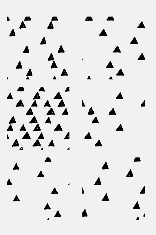 黑色三角艺术几何底纹图案免抠设计素材