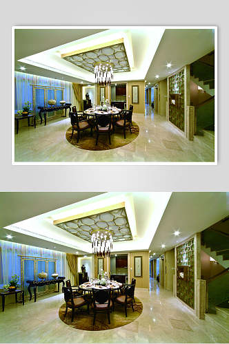高端餐厅东南亚风格样板房图片