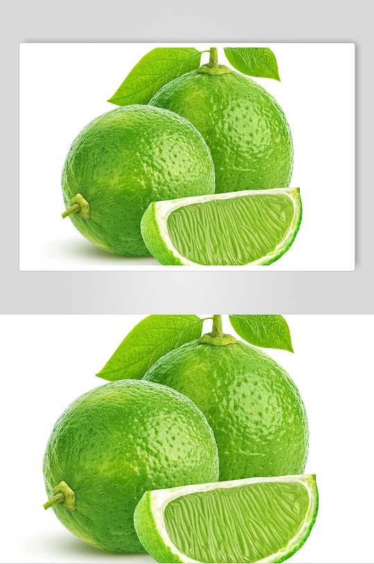绿色青柠檬水果摄影图片