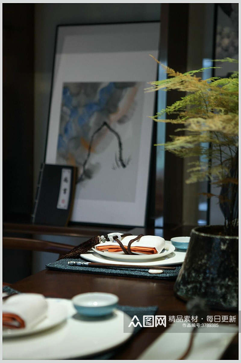时尚现代风简约设计餐桌现代室内设计图片素材