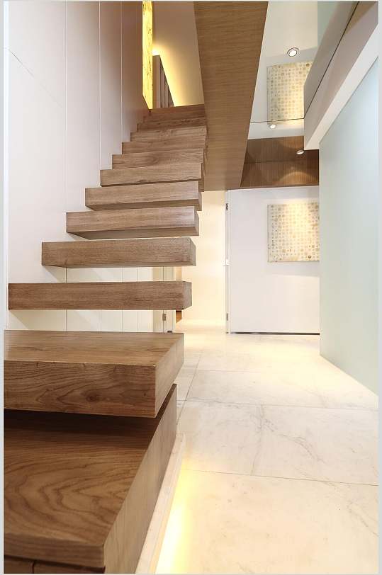 北欧风格室内楼梯图片