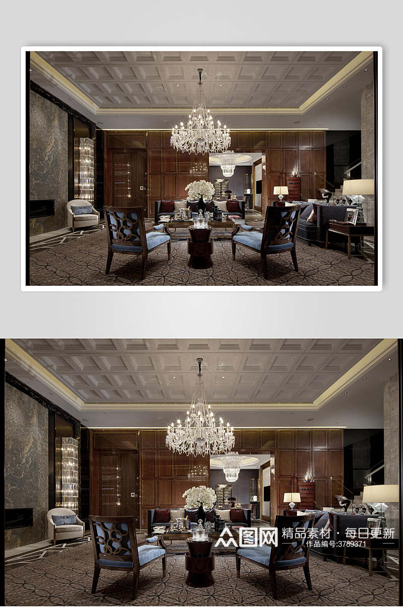 时尚现代风简约设计欧式客厅现代室内设计图片素材