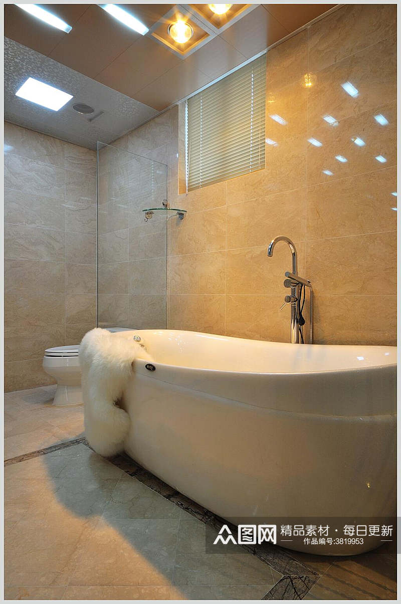 浴室欧式三居室图片素材