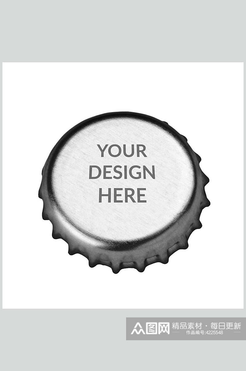齿轮状英文字母啤酒贴图包装样机素材