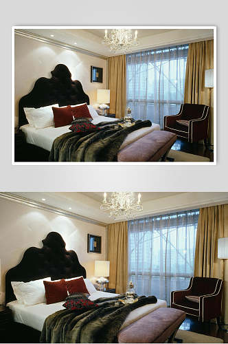 欧式三居室卧室图片