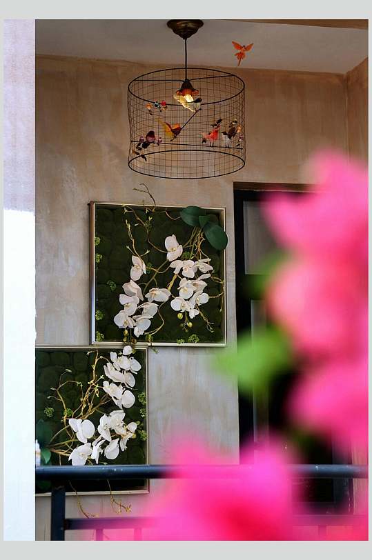 花朵灯罩大气东南亚风格样板房图片