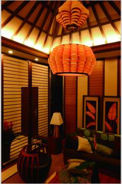 古典创意吊灯东南亚风格样板房图片