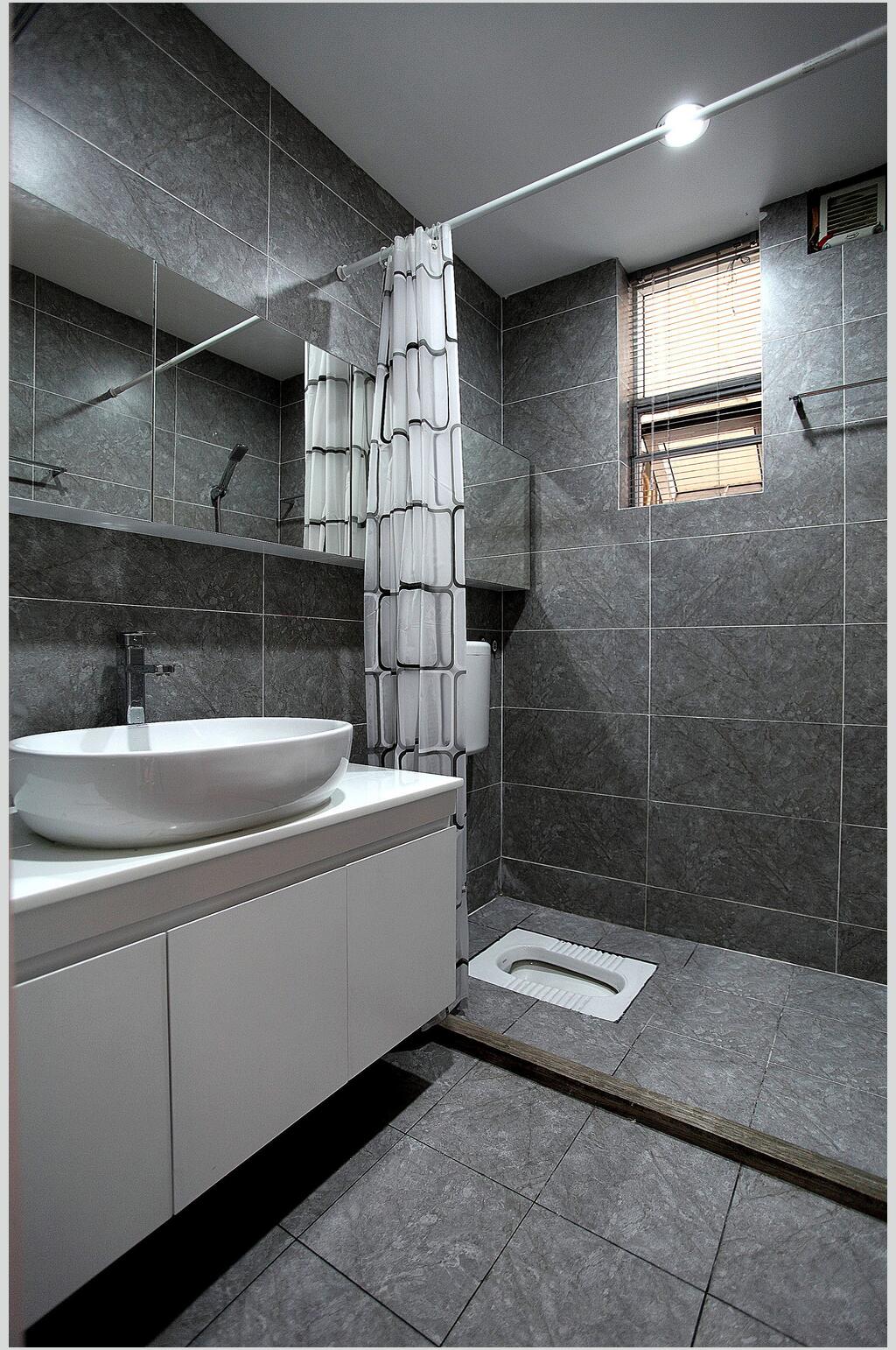 灰色厕所北欧风格室内图片