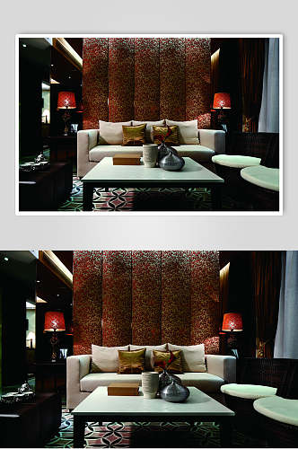 典雅大气桌子东南亚风格样板房图片