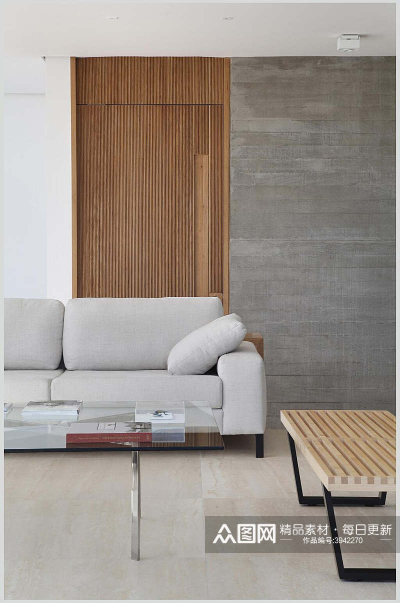 椅子沙发优雅银灰北欧风格室内图片素材