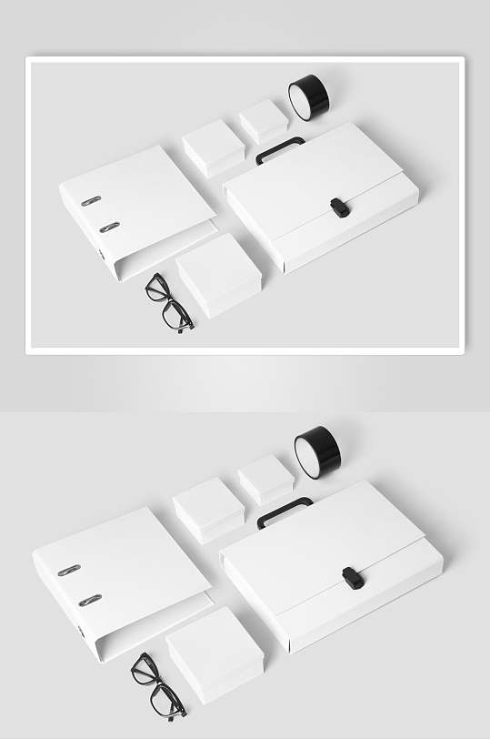 企业文件夹办公用品样机