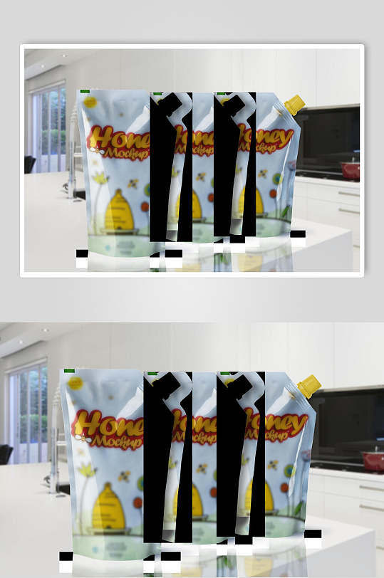 创意室内食品袋装饮料包装样机