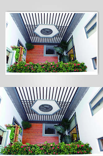 花朵阳台东南亚风格样板房图片