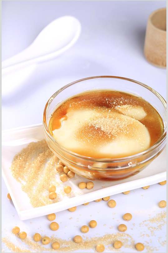 红糖姜水豆花图片