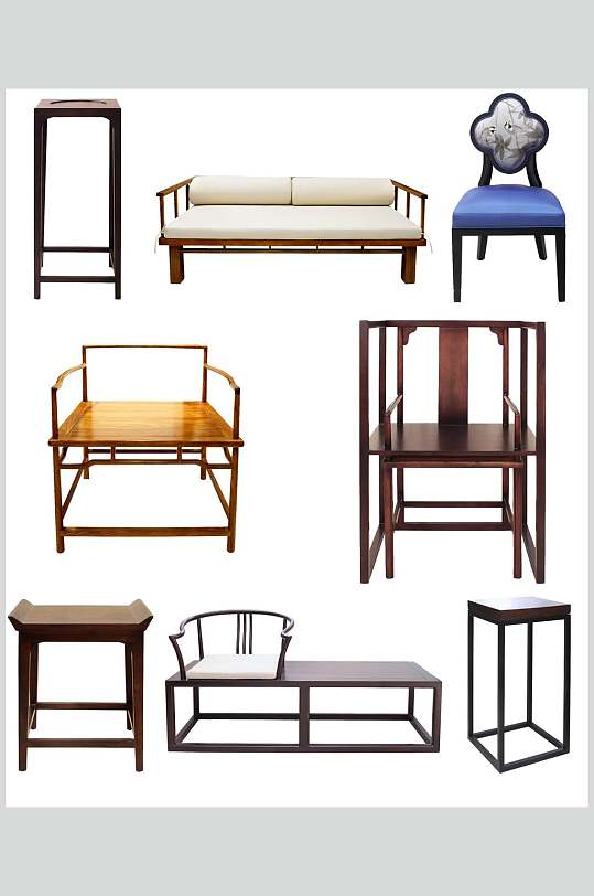 大气时尚椅子新中式家具素材