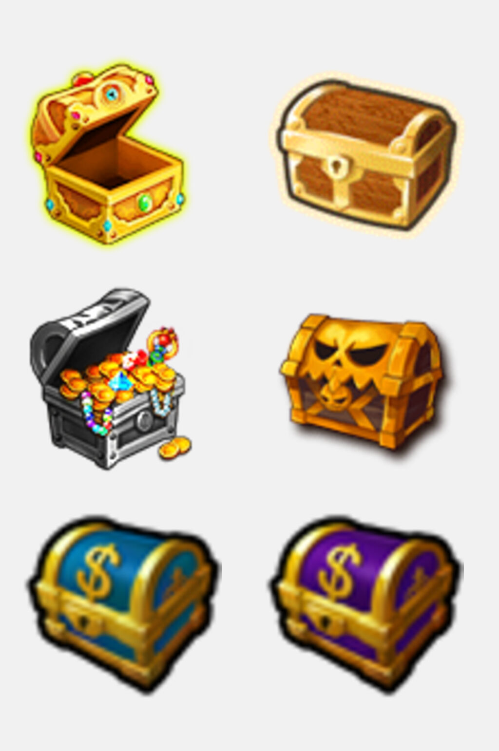 游戏金钱宝箱宝箱免抠素材素材