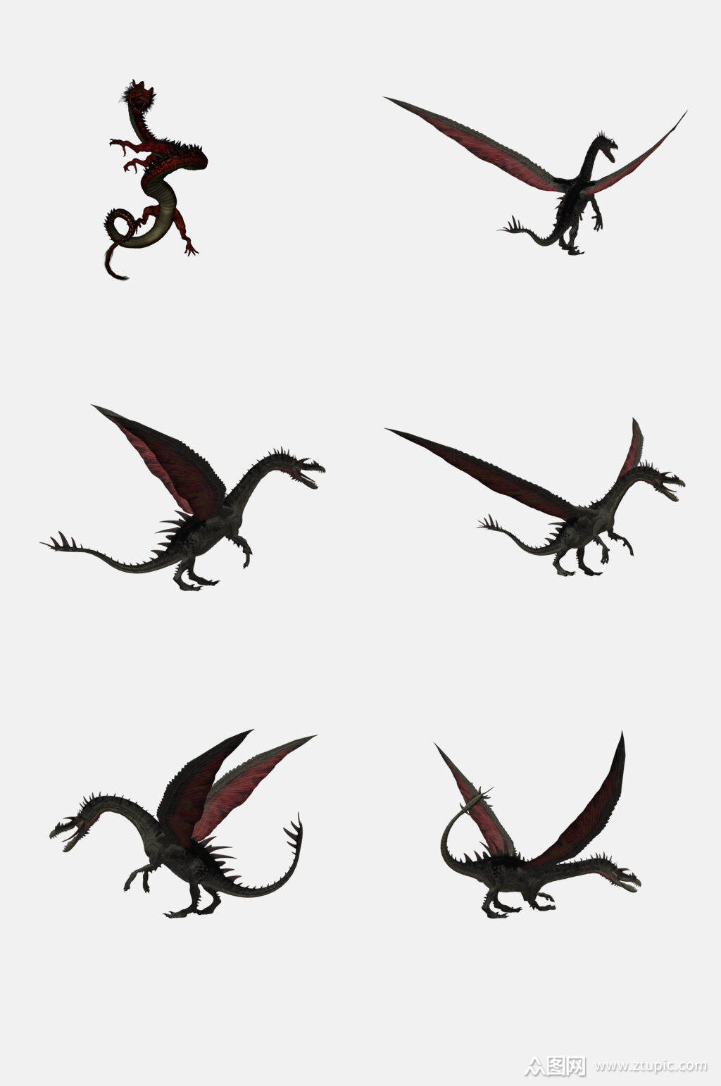 恐龙飞龙免抠素材素材