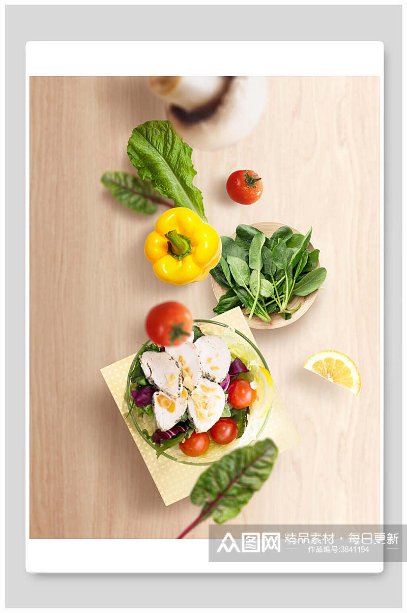 西红柿创意美食海报背景素材