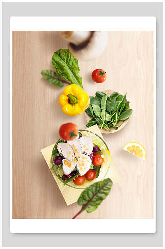 西红柿创意美食海报背景