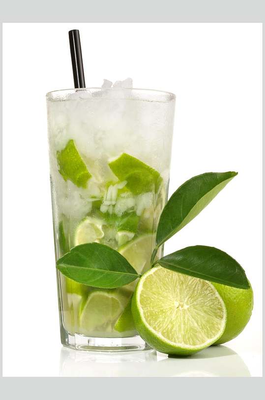 冰镇时尚大气青柠檬柠檬汁图片