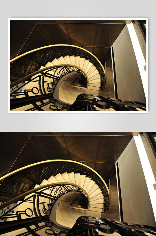 个性优雅旋转楼梯黄新中式室内图片