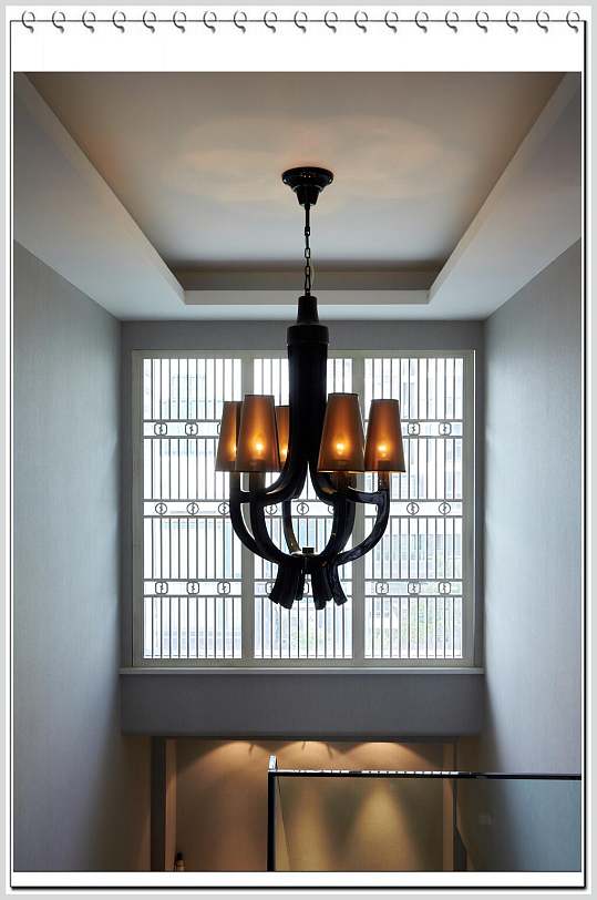 复古优雅文艺吊灯个性新中式室内图片
