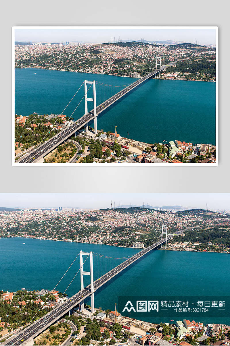 唯美城市桥梁高清图片素材