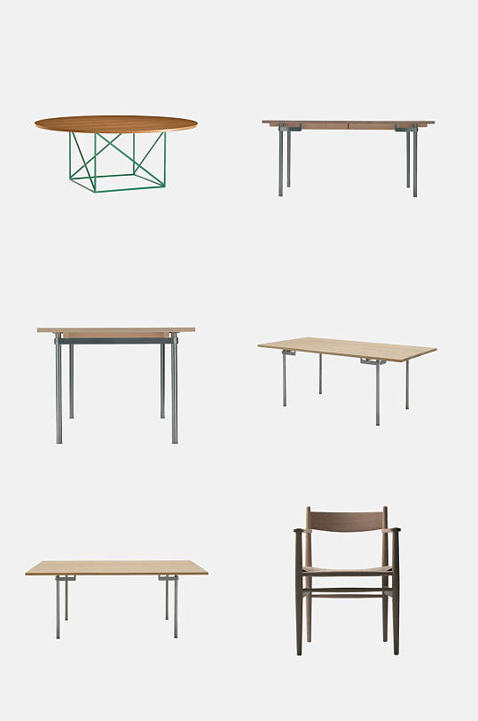 简约大气几何桌子现代家具免抠素材