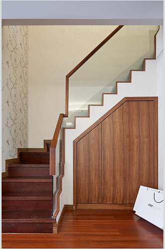 古典优雅高级感楼梯新中式室内图片
