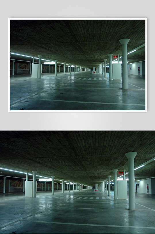 地下宽敞停车场图片摄影图
