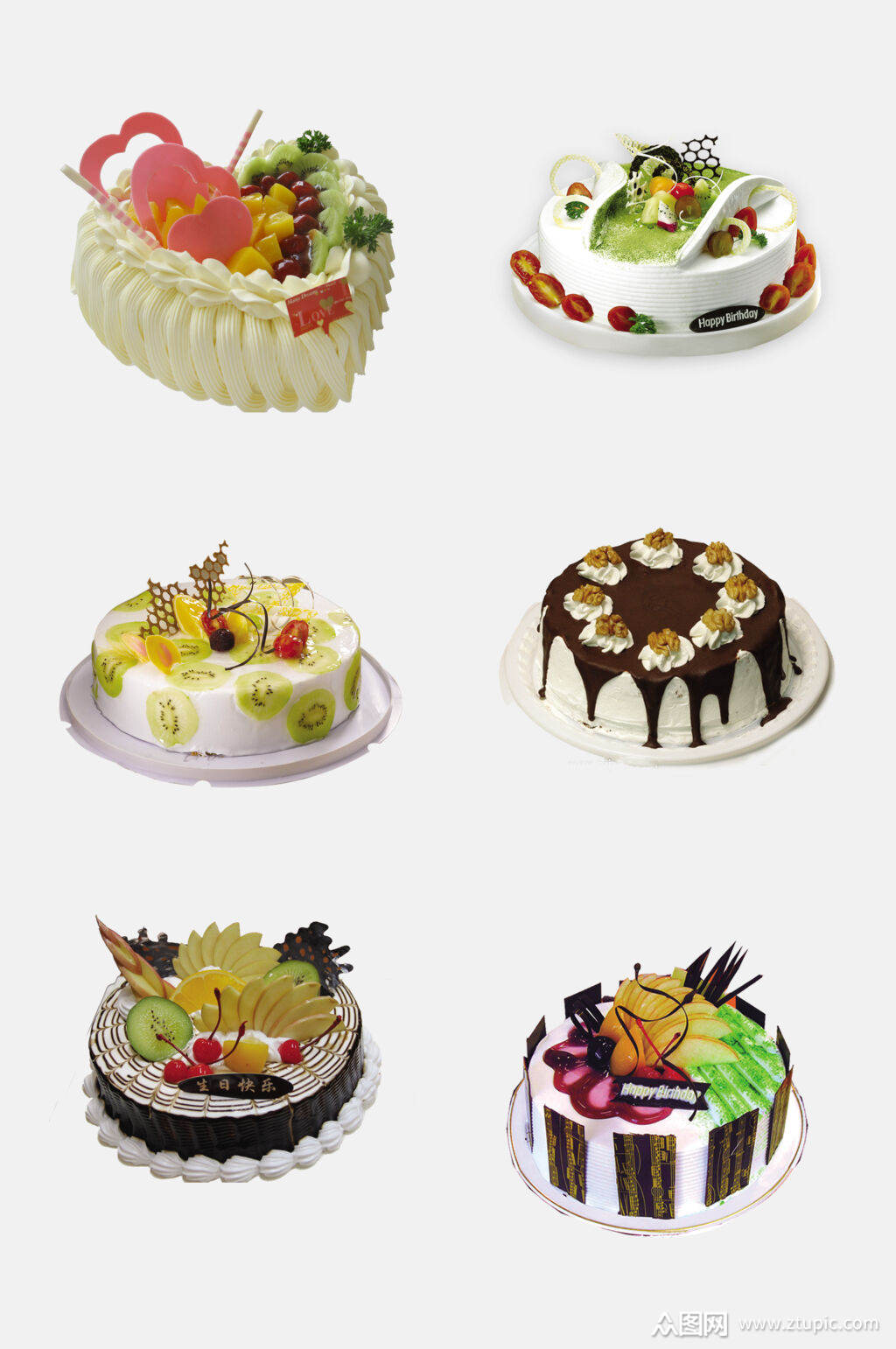 简约生日蛋糕免抠素材模板下载-编号3942213-众图网